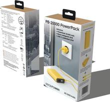power bank 20000mah 22.5w - Realpower Ultron PB-20000, 20000mAh, 22.5W, geltona - 2 nuotrauka