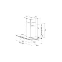 montuojamas gartraukis - Elica FLAT GLASS IX/A/90 - 2 nuotrauka