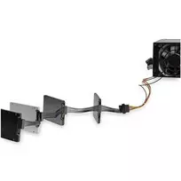 plugas - StarTech PYO4SATA 4x SATA maitinimo kabelis 0,4 m Juodas (Black) - 2 nuotrauka