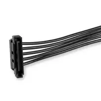 plugas - StarTech PYO4SATA 4x SATA maitinimo kabelis 0,4 m Juodas (Black) - 5 nuotrauka
