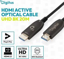 hdmi 2.0 kabelis 20m - ASSMANN HDMI AOC Hybrid-fiber connection cable Type A M/M 20m UHD 8K60Hz CE gold bl - 4 nuotrauka