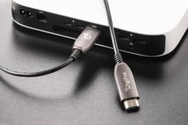 hdmi 2.0 kabelis 20m - ASSMANN HDMI AOC Hybrid-fiber connection cable Type A M/M 20m UHD 8K60Hz CE gold bl - 5 nuotrauka