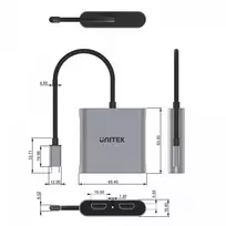 usb c laidas 4k - UNITEK V1404B - 3 nuotrauka