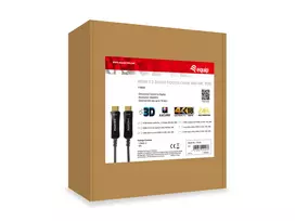 av laidas - Equip HDMI 2.0 aktyvus optinis laidas M/M 30m Juodas (Black) - 2 nuotrauka