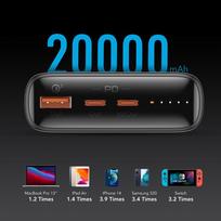 powerbank 20.000 mah - Veger T100 (W2032C-100), 20000mAh, 100W, juodas (black) - 5 nuotrauka