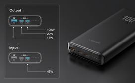 powerbank 20.000 mah - Veger T100 (W2032C-100), 20000mAh, 100W, juodas (black) - 8 nuotrauka