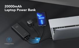 powerbank 20.000 mah - Veger T100 (W2032C-100), 20000mAh, 100W, juodas (black) - 9 nuotrauka
