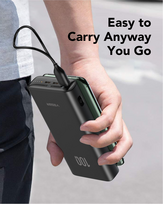 powerbank 20.000 mah - Veger T100 (W2032C-100), 20000mAh, 100W, juodas (black) - 10 nuotrauka