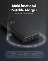 powerbank 20.000 mah - Veger T100 (W2032C-100), 20000mAh, 100W, juodas (black) - 14 nuotrauka