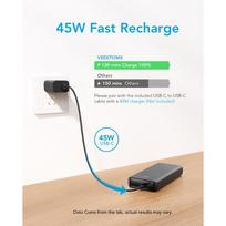 powerbank 20.000 mah - Veger T100 (W2032C-100), 20000mAh, 100W, juodas (black) - 19 nuotrauka