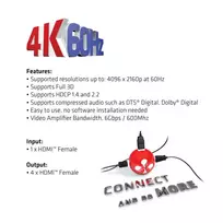 hdmi 4k 60hz - Club 3D CSV-1380 - 3 nuotrauka