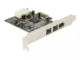 firewire - DeLOCK 89153 PCI Express kortelė FireWire 2xB 1xA Juoda (Black) - 3 nuotrauka