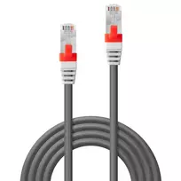 cat6 20m - Lindy Patchkabel Cat6(A) SSTP / S/FTP PIMF grau 20m 10Gbit - 2 nuotrauka