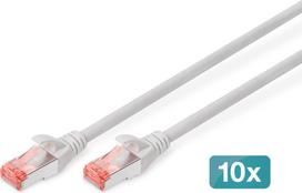 rj45 kabelis 3m - Laidas Assmann Digitus Professional patch cable, pilka, 3 m - 2 nuotrauka