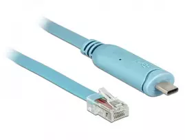 rj45 usb type c - USB kabelis Delock USB-C - RJ-45 3 m mėlyna (63914) - 4 nuotrauka