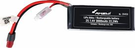 rc modeliai - Amewi LiPo Akku 2S 7,4V 3000mAh 25C T-Stecker, 28459 - 2 nuotrauka