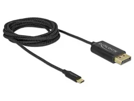 usb c laidas 4k - Delock 83710 USB-C į DisplayPort 4K 60Hz 2m Juodas (Black) - 2 nuotrauka