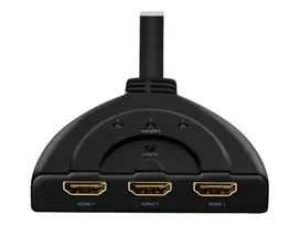 hdmi switch - LogiLink HD0040 HDMI skirstytuvas 1x3/3x1, 4K/30Hz, CEC, Juodas (Black) - 4 nuotrauka