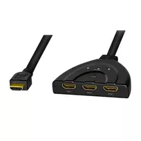hdmi switch - LogiLink HD0040 HDMI skirstytuvas 1x3/3x1, 4K/30Hz, CEC, Juodas (Black) - 5 nuotrauka