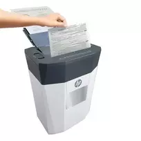 paper shredder - Hewlett Packard (HP) Popieriaus Smulkintuvas - HP Oneshred Automatinis 80CC Baltas/Pilkas - 6 nuotrauka