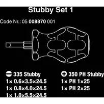 wera stubby - Wera Stubby Set 1 atsuktuvų rinkinys 5 vnt. (05008870001) - 3 nuotrauka