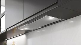 imontuojamas gartraukis - Esistyle Linear 76 White Glass Juodas (Black) - 1 nuotrauka
