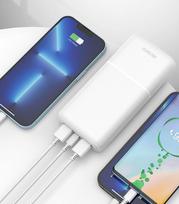 power bank usb c 10000 mah - Deltaco PB-C1007, 10000mAh, 20W, juodas (black) - 3 nuotrauka