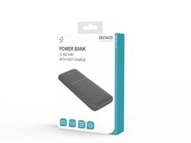power bank usb c 10000 mah - Deltaco PB-C1007, 10000mAh, 20W, juodas (black) - 10 nuotrauka
