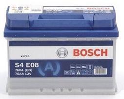 12v akumuliatorius - Bosch S4E08 70Ah 760A - 1 nuotrauka