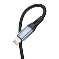lightning to jack - Vipfan L05 Lightning to mini jack 3.5mm AUX cable, 1m (gray) - 4 nuotrauka