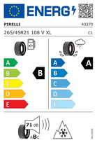 pirelli scorpion winter 2 r21 - Pirelli 265/45R21 SCORPION WINTER 2 108V XL RP - 2 nuotrauka