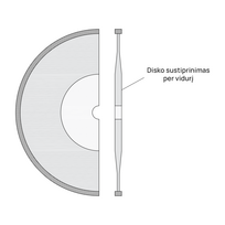 plyteliu klijavimas - Deimantinis diskas ELITE PRO, sausam/šlapiam pjovimui, Ø125 mm, 22.2 mm - 2 nuotrauka