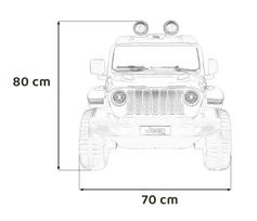 dvivietis elektromobilis - Elektromobilis JEEP WRANGLER Rubicon baltas - 2 nuotrauka