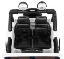 dvivietis elektromobilis - Elektromobilis JEEP WRANGLER Rubicon baltas - 6 nuotrauka
