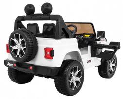 dvivietis elektromobilis - Elektromobilis JEEP WRANGLER Rubicon baltas - 9 nuotrauka