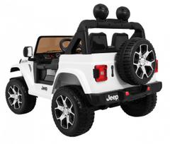 dvivietis elektromobilis - Elektromobilis JEEP WRANGLER Rubicon baltas - 14 nuotrauka