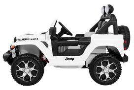 dvivietis elektromobilis - Elektromobilis JEEP WRANGLER Rubicon baltas - 15 nuotrauka