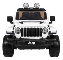 dvivietis elektromobilis - Elektromobilis JEEP WRANGLER Rubicon baltas - 16 nuotrauka
