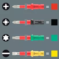 wera kraftform kompakt - WERA Kraftform Kompakt VDE Stainless 17 extra slim 17 vnt. - 2 nuotrauka