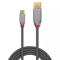 usb micro 0.5m - Lindy USB 2.0 Kabelis Typ A/Micro-B Cromo Line M/M 5m - 2 nuotrauka