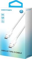 laidai 3a - CABLE USB-C TO USB-C/1M WHITE TRDWF VENTION - 2 nuotrauka