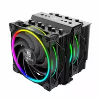 cpu argb cooler - Akasa Soho H7 Dual Tower CPU Cooler, ARGB - 120 mm, Black - 2 nuotrauka