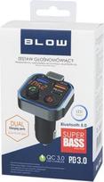 blow bluetooth - BLOW 74-166 FM siųstuvas Bluetooth 5.1 + QC3.0 Juodas (Black) - 2 nuotrauka