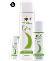 vandens pagrindo lubrikantas - Lubrikantas Pjur Woman Aloe (30 ml) - 3 nuotrauka