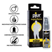ejakuliacijos kremas - Ejakuliaciją atitolinantis serumas Pjur Superhero (20 ml) - 3 nuotrauka