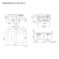 kaitlente su integruotu gartraukiu - Elica NikolaTesla Fit+ BL/F/72 - 4 nuotrauka