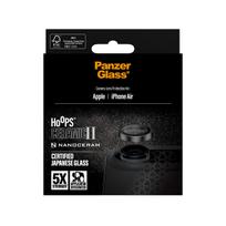 juodas apsauginis stiklas iphone - PanzerGlass Hoops Ceramic II tempered glass for iPhone Air lens - 4 nuotrauka