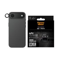 juodas apsauginis stiklas iphone - PanzerGlass Hoops Ceramic II tempered glass for iPhone Air lens - 5 nuotrauka