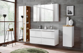 pastatoma spintele vonioje 35 cm - Vonios spintelė COMAD CAPRI WHITE 811B FSC, balta - 2 nuotrauka