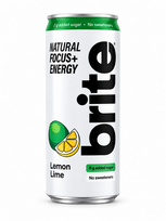 britu - Gazuotas gėrimas BRITE, citrinos ir laimo skonio, 330 ml - 2 nuotrauka
